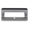 Soporte Vertical para Laptop / Adecuado para escritorio / Anchura Ajustable (12-26mm) / Amplia compatibilidad / Anti-Arañazos / Anti-Deslizante /Ajustable Mediante Tornillos / Color Plata / Aluminio + Silicona