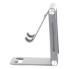 Soporte para Teléfono Celular de Aluminio | Angulo Ajustable | Amplia Compatibilidad con dispositivos de 4.7'' a 7.9'' | Antideslizante | Antiarañazos | Plegable | Color Gris.
