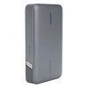 Power Bank de 20000mAh | 3 Salidas 100W Max. | USB-A + 2 USB-C | PD 3.0 | QC3.0 | FCP | SCP | Pantalla Inteligente | Carcasa Ignifuga | Color Gris | Incluye Cable USB de 50cm | Carga tu Laptop de Manera Segura.