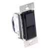 Interruptor de pared inteligente Claro on/off, 120 V con neutro, 5 A en LED y 600 W incandescente, funciona con control Pico y Smart Hub Caseta Wireless, color negro