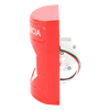 Botón de Emergencia, Texto en Español, Color Rojo, Acción Mantenida, Girar para Restablecer y LED Multicolor