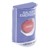 Botón de Salida de Emergencia, Texto en Español, Tapa Protectora de Policarbonato Súper Resistente, Restablecimiento con Llave