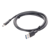 Cable USB-A a USB-C | 1 Metro | Carga y Sincronización de Datos | Carga Rápida 60W | Datos 5 Gbps | QC 3.0/2.0 | FPC | AFC | Protección Integrada | Duradero y Flexible| Caja ABS | Cubierta de TPE | Color Negro.