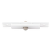 Toma de pared para cable coaxial con conector tipo F de 75 ohms, estilo Designer de la línea Claro, para señal de TV, color blanco brillante