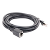 Cable de Extensión Cat6 RJ45 F/UTP / Macho a Hembra / 3 Metros (9.84 Pies) / Método de Conexión 568B / Velocidad de Transmisión 1000Mbps / Ancho de Banda del Canal 250MHz / Caja de Cobre / Negro
