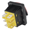 Interruptor tipo Switch con Led Color Rojo / IP65 / Diseño Industrial / NO, COM, NC / Terminales tipo F1