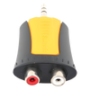 Conector Estéreo | 3.5 mm - 2 x conector Hembra RCA | Adaptador de Carcasa de Plástico