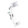 Apagador de pared Claro unipolar tipo paleta, 15 A, 120/277 V, para cargas generales de iluminación y motores, color blanco brillante
