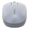 Mouse Inalámbrico 2.4G 800/1200/1600/2400 DPI | Función de 3 botones | Alcance 10m | Silencioso |  Ergonómico | Anti-caída y Anti-interferencias | Batería Alcalina AA incluida  | Color Grey.