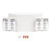 Luz LED de Emergencia / Doble LED 1W / 150 Lúmenes / Voltaje Universal 127-277 VAC / Batería Ni-Cd 3.6V 900mAh / UL 5VA / 90 min Autonomía