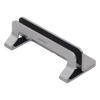 Soporte Vertical para Laptop / Adecuado para escritorio / Anchura Ajustable (12-26mm) / Amplia compatibilidad / Anti-Arañazos / Anti-Deslizante /Ajustable Mediante Tornillos / Color Plata / Aluminio + Silicona