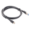 Cable USB-A a USB-C | 1 Metro | Carga y Sincronización de Datos | Carga Rápida 60W | Datos 5 Gbps | QC 3.0/2.0 | FPC | AFC | Protección Integrada | Duradero y Flexible| Caja ABS | Cubierta de TPE | Color Negro.