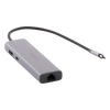 HUB USB-C (Docking Revodok) 6 en 1 | 3 Puertos USB-A 3.0 (5 Gbps) | USB-C PD 100W | HDMI 4K@30Hz | Entrada 1 RJ45 (Gigabit Ethernet) | Chip de Última Generación | Potente Disipación de Calor |  Caja de Aluminio.