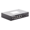 Switch Industrial No Administrable Gigabit / 3 Puertos Gigabit PoE+ (30 W) + 1 Puerto Gigabit PoE++ (60 W) / 2 Puertos SFP / 65 W Total / 48 a 57 VCD / Ideal para Proyectos / 300 Metros de Distancia