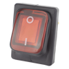 Interruptor tipo Switch con Led Color Rojo / IP65 / Diseño Industrial / NO, COM, NC / Terminales tipo F1