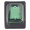 Interruptor tipo Switch con Led Color Verde / IP65 / Diseño Industrial / NO, COM, NC / Terminales tipo F1