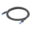 Cable Ethernet Cat8 CLASS F/FTP Redondo con Malla de Nylon 2 Metros (6.56 Pies)