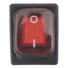 Interruptor tipo Switch con Led Color Rojo / IP65 / Diseño Industrial / NO, COM, NC / Terminales tipo F1