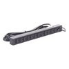PDU Básico Para Distribución de Energía, Con 12 Tomas NEMA 5-15R Traseras, 1UR, 15 Amp, 120 Vca