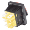 Interruptor tipo Switch con Led Color Rojo / IP65 / Diseño Industrial / NO, COM, NC / Terminales tipo F1